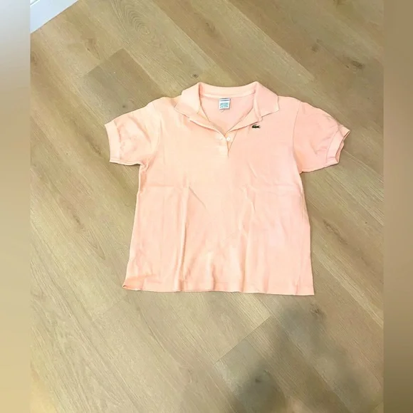 Lacoste peach polo shirt - Picture 1 of 3